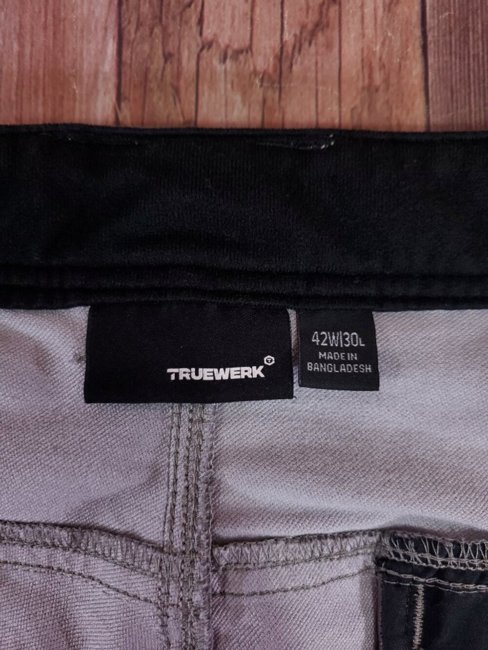 Truewerk T2 Werkpant Mens 42x30 Cargo Work Pants Utility Tactical Hiking Gray - Picture 9 of 15